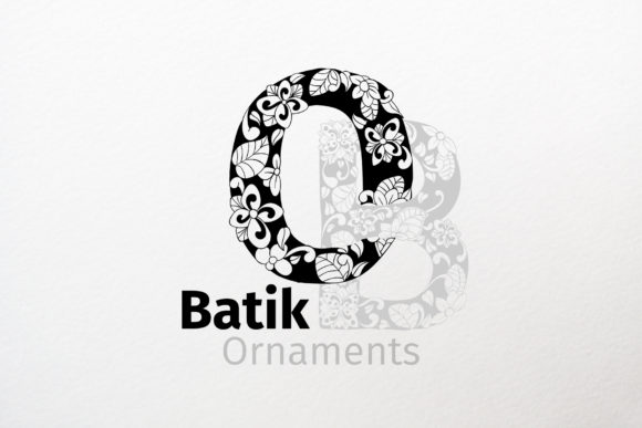 Batik Ornaments Alphabet: A Graphic Design Asset for Illustrations