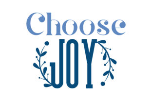 Choose Joy with Floral Elements for Crafts and Graphics