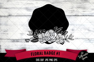 Floral Badge 1: A Versatile Graphic Asset for Crafts and Local Branding