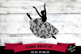 Floral Ballet 2 Graphics for Crafts and Branding