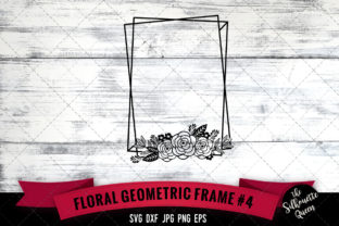 Floral Geometric Frame 4 for Crafts and Graphics