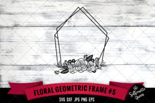 Floral Geometric Frame 5 - A Versatile Graphic Design Asset for Crafts and Marketing