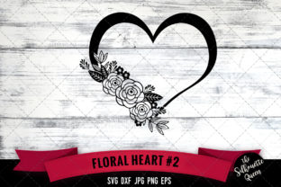 Floral Heart 2: A Versatile Graphic Design Asset for Crafts and Content Publishing