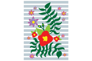 Floral Journal Card for Crafts and Designs