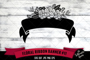 Floral Ribbon 11 - A Versatile Graphic Design Asset for Crafts