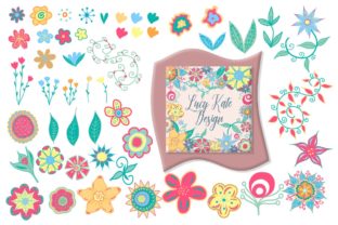 Floral Spring Clipart Elements for Branding and Packaging