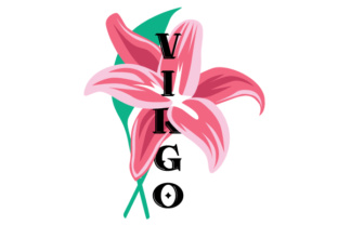 Floral Virgo Design for Crafts and Digital Products