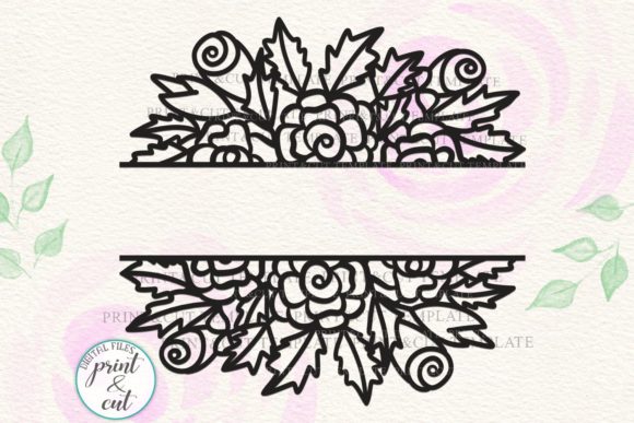 Floral Wedding Sign Graphics for Crafts