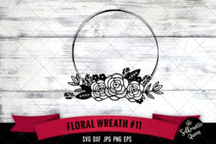 Floral Wreath 11 - A Versatile Graphic Design Asset for Crafts