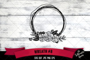 Floral Wreath 8 Graphic Design Asset for Crafts