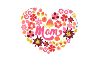 Mom Floral Heart Crafts for Mother S Day