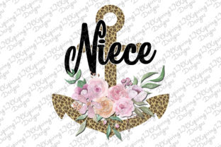 Niece Floral Anchor Graphics for Crafting